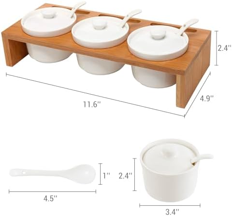 MyGift 10 Pcs Sauce Serving Dish, Hosting Party Essentials Host Gift