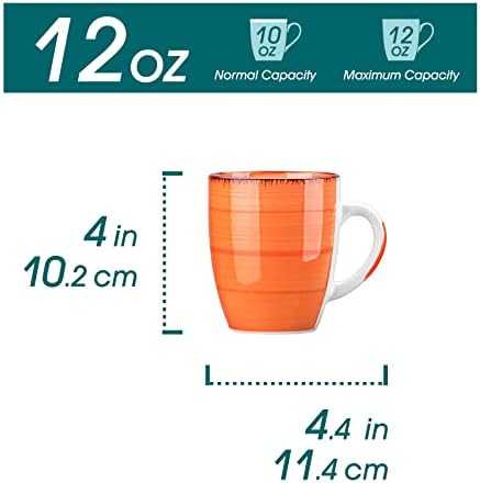 vancasso Bonita 12oz Ceramic Coffee Mug for Cappuccino, Latte, Tea