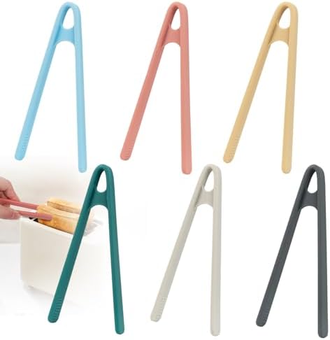 Silicone Mini Tongs, 6-Piece, 5.5-Inch