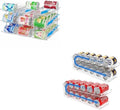 Can Organizer for Pantry Stackable AND Rolling Soda Can Dispenser for