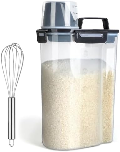Uppetly Rice Airtight Dry Food Storage Containers, BPA Free Plastic
