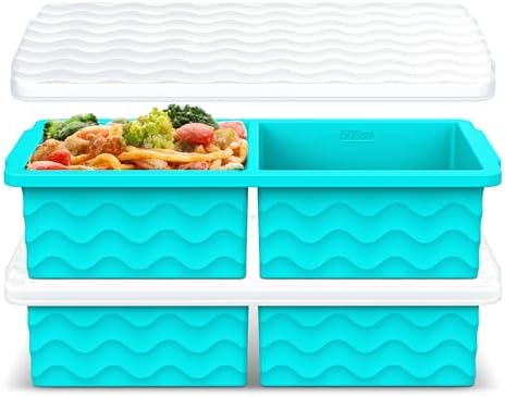 Aopigavi Silicone Freezer Tray with Lid – 2-Cup Soup Freezer Container