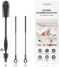 Silicone Bottle and Straw Cleaning Brush Set, 3-Piece