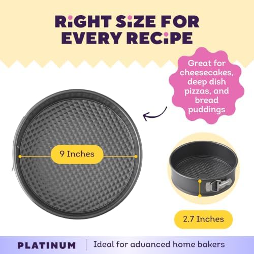 Wilton Platinum Non-Stick Springform Pan, Made Without PFAS, 9 in