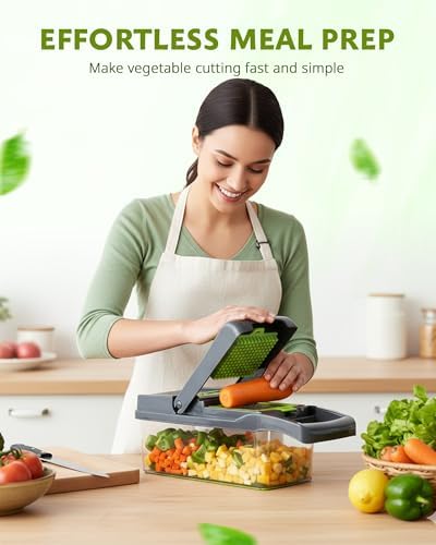 ADOV Vegetable Chopper with Container, Mandoline Slicer