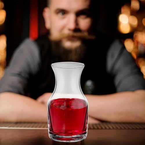 28 Pcs Wine Carafes Glass, 6.5 oz Small Single Serving Decanter