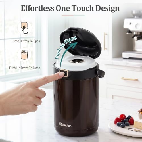67oz Thermos for Hot Food, 3-Bowl Insulated Food Container for Work