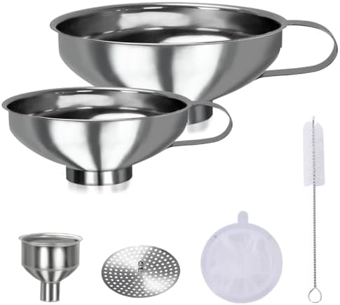 Yevior Canning Funnel for Filling Mason Jars,Bottles (5-Pack)