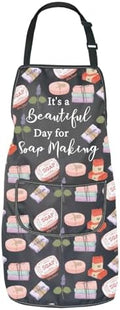 JNIAP Soap Making Gift It's a Beautiful Day for Soap Making Apron Soap