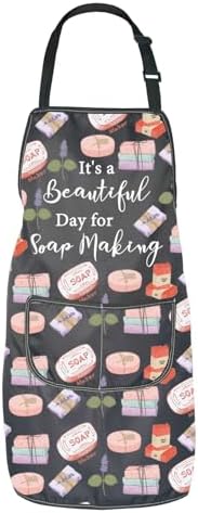JNIAP Soap Making Gift It's a Beautiful Day for Soap Making Apron Soap