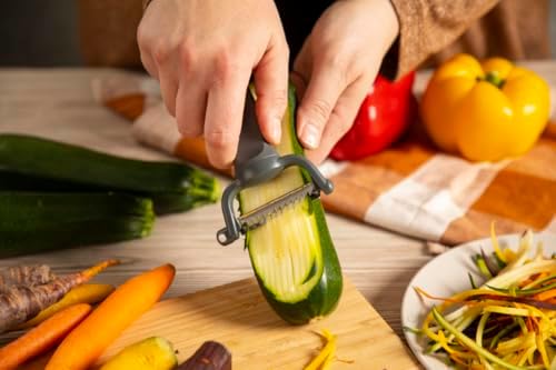 Kuhn Rikon Family Y Peeler, Julienne Peeler for Vegetable Strips