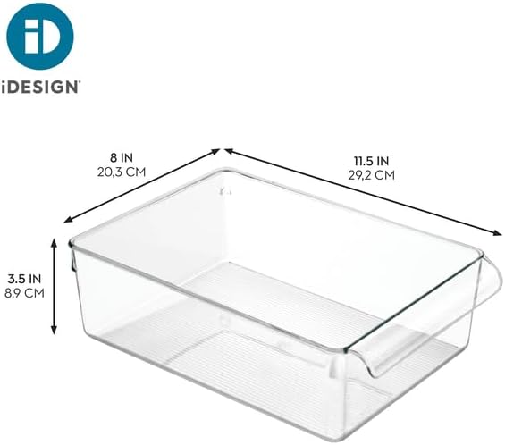 iDesign Fridge Storage Bin, Clear