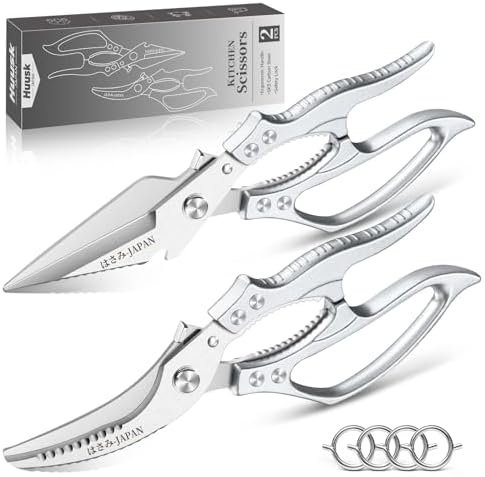 Huusk Heavy Duty Kitchen Scissors Set – All Purpose Japanese Poultry