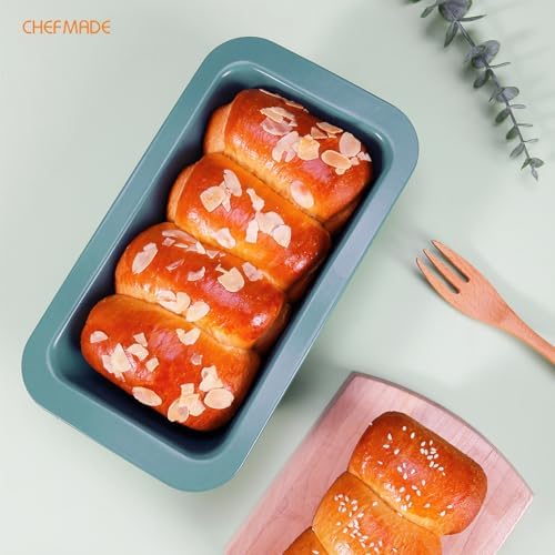 CHEFMADE Mini Bread Loaf Pan, Nonstick 3" x 5.8" Oven Meatloaf