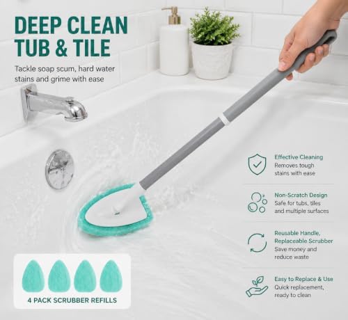 4-Pack Tub and Tile Scrubber Refills for Scotch-Brite