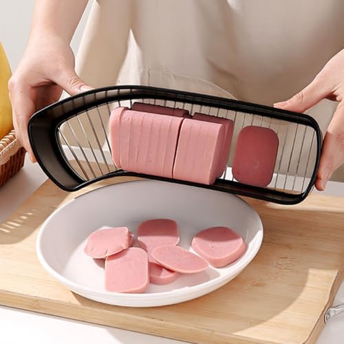 banapoy Banana Slicer, Stainless Steel Fruit Cutting Tool for