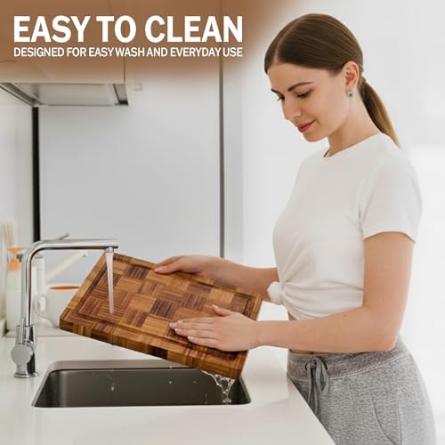 Bamboo Cutting Board Set of 3 in Large, XL and XXL Sizes, Heavy Duty