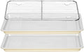 Nonstick Ceramic Baking Sheet with Rack, 2-Pack 13x9 Quarter Sheet