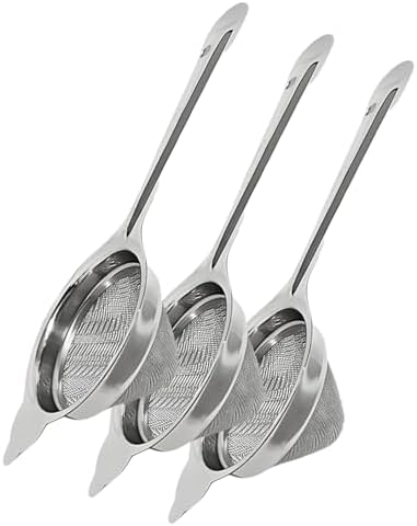 10cm Each Stainless Steel Tea Strainer | Fine Mesh Tea & Coffee
