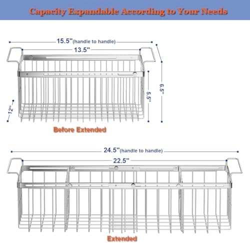 Real Capacity Adjustable Chest Freezer Organizer Bins with Dividers