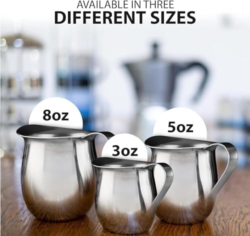 Stainless Steel Bell Creamer Espresso Shot Frothing Pitcher Cup Latte