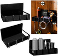 Lineshading 3 Pack Magnetic Organizer with Hook, Black