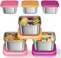 3 Pack 6oz Stainless Steel Snack Containers and 3 Pack 2oz Salad