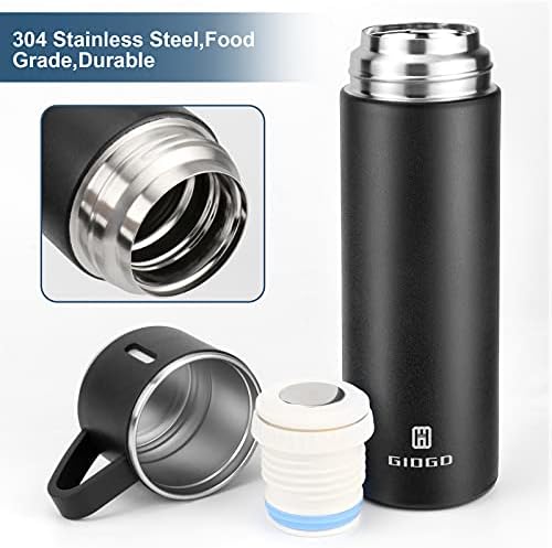 Stainless Steel Thermo 500ml/16.9oz Vacuum Insulated Bottle with Cup