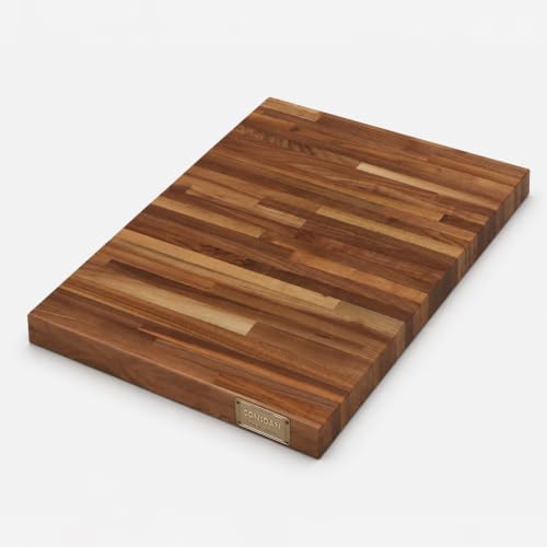CONSDAN Walnut Butcher Block Countertop, 18" x 25" x 1.5"