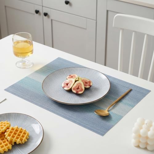 Winknowl Placemats, Set of 8 Heat Resistant Stain Resistant Woven