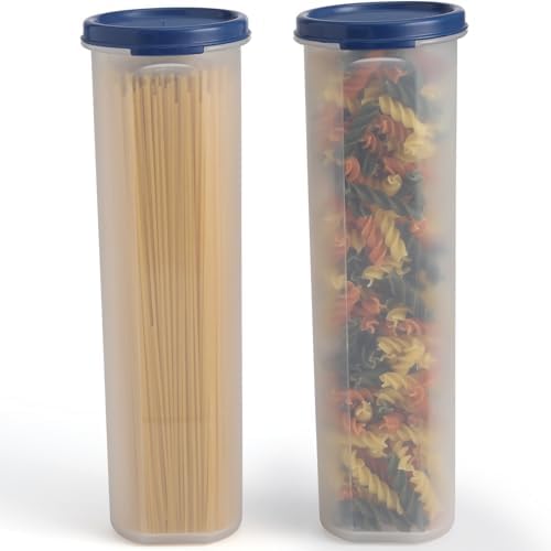 Tall Clear Spaghetti Pasta Container Storage With Lid-2
