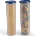 Tall Clear Spaghetti Pasta Container Storage With Lid-2