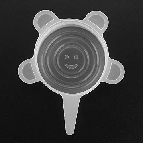 Silicone Stretch Lids, 6-Piece Transparent Bowl Covers