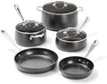 All-Clad HA1 Hard Anodized Nonstick (8-Piece) Pots and Pans Set Non Stick Cookware Sets, Oven Broiler Safe 500F, Black