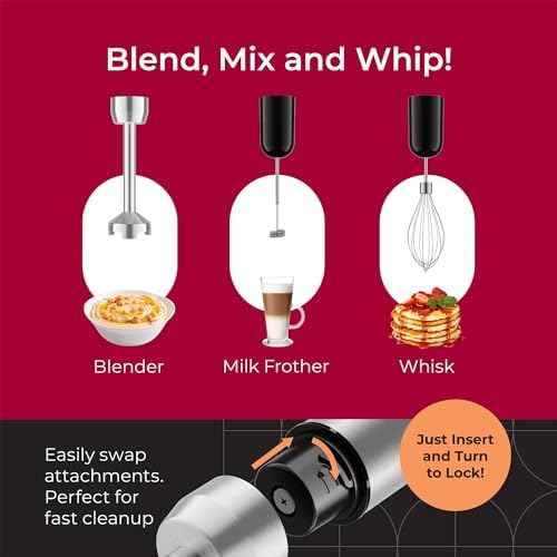 MuellerLiving Ultra-Stick Immersion Hand Blender, 500W Heavy Duty