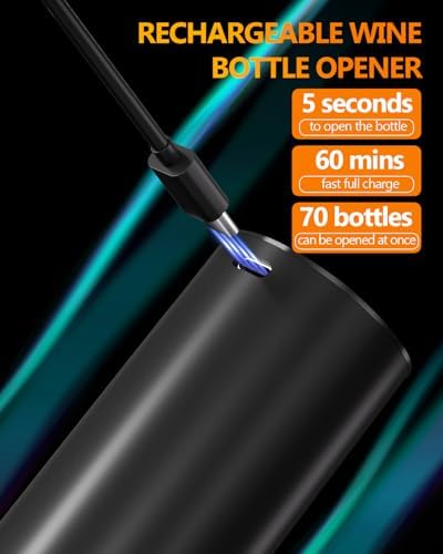 Electric Wine Opener Gift Set - Premium Wine Accessories with Wine