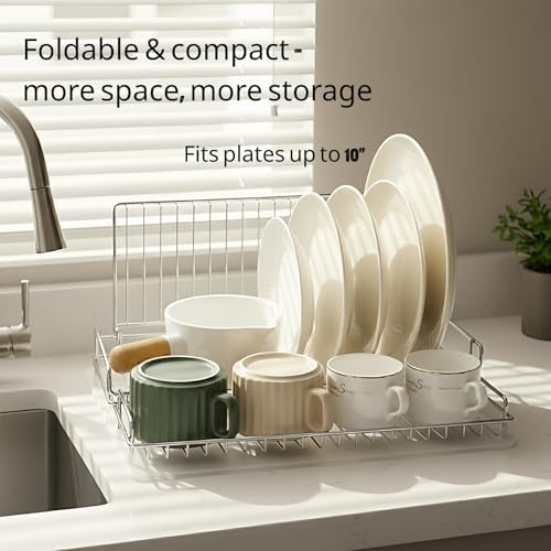 Stainless Steel Collapsible Dish Drying Rack