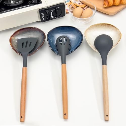 Farmhouse Ceramic Spoon Rests Holder,Coffee Spoon Holder,Cooking