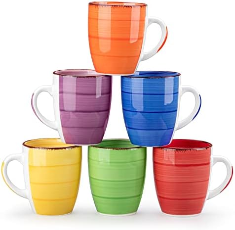 vancasso Bonita 12oz Ceramic Coffee Mug for Cappuccino, Latte, Tea