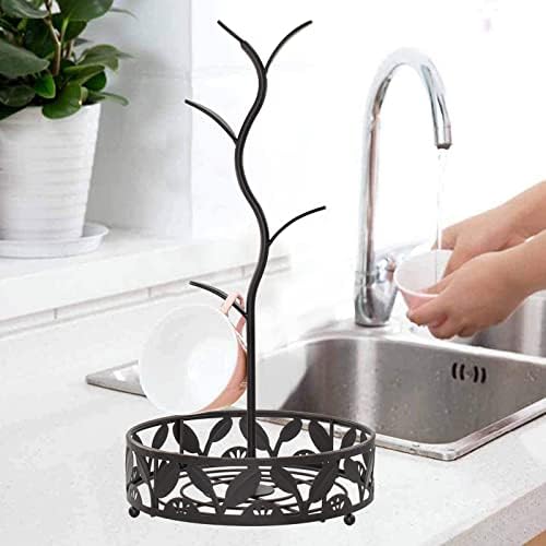 VANRA Mug Tree Holder Stand Coffee Mug Rack Countertop with Coffee Pod