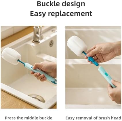 Bottle Brush Long Handle Cup Cleaner Brush Sponge Bottle Scrubber