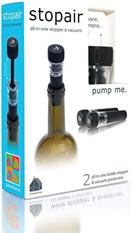 Soireehome Stopair Vacuum Sealer Pump Wine Cork and Bottle Stopper