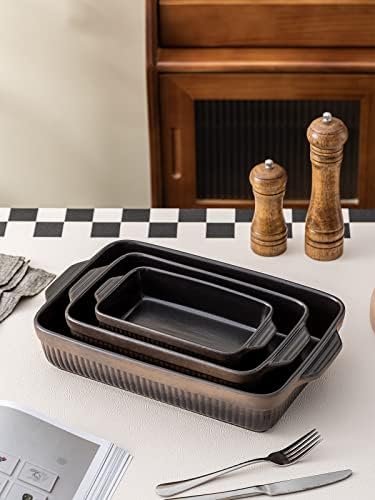 Kanwone Ceramic Baking Dishes, Rectangular Lasagna Pans, Casserole