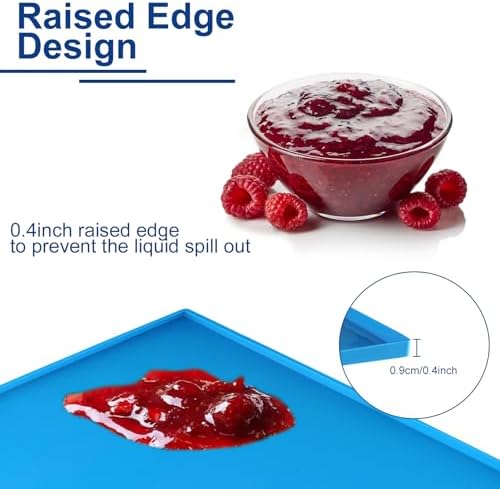 8PCS Silicone Dehydrator Trays with Edge Fruit Leather Trays