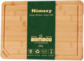 Homaxy 2XL Organic Bamboo Cutting Boards for Kitchen, 20"x14"