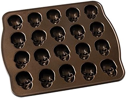 Nordic Ware Skull Bite Cakelet, 2.5 Cups, Bronze