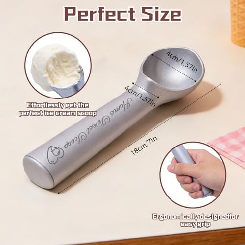 Personalized Ice Cream Scoop with Name, Custom One Piece Metal Scoop