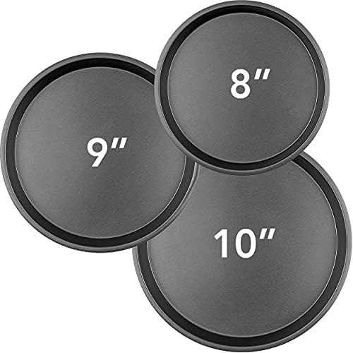 Non-Stick Round Cake Pans & Cookie Sheets Set – Easy-Clean Bakeware