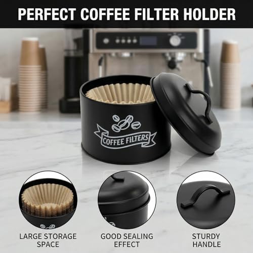 Peohud Coffee Filter Holder, Large Capacity Filter Storage Container