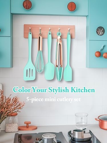 5-Piece Mini Silicone Kitchen Utensil Set